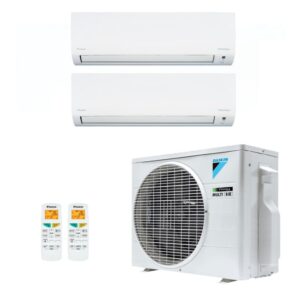 Ar-Condicionado Bi Split Inverter R-32 Daikin 18.000 BTUs (2x Evap HW 9.000) Quente/Frio 220V