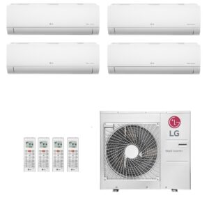 Ar-Condicionado Multi Split Inverter LG 36.000 (1x Evap HW 7.000 + 1x Evap HW 12.000 + 2x Evap HW 18.000) Quente/Frio 220V